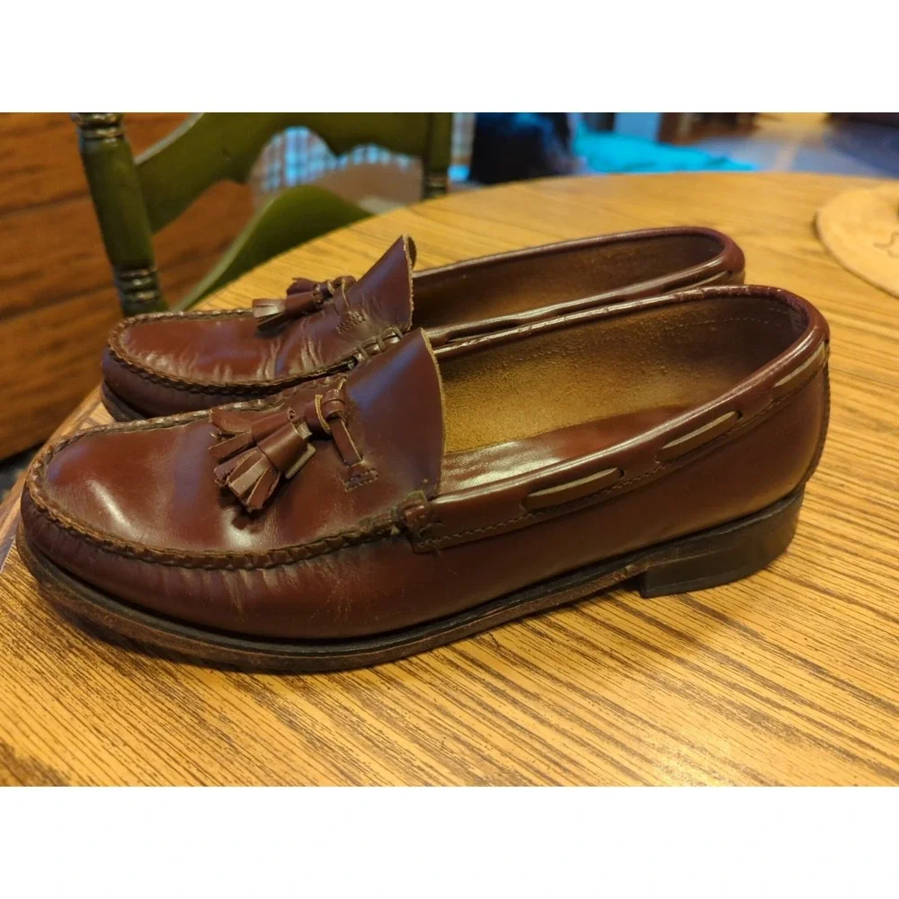 Vintage Dexter Mens Tasseled Slip-on Loafers size‎ 8.5 D READ DESCRIPTION!